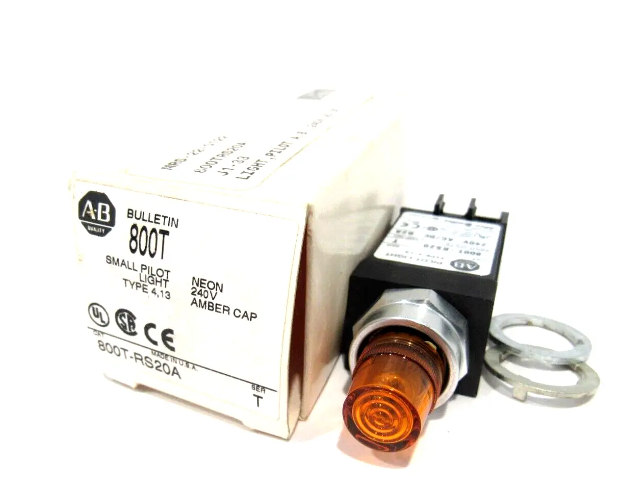 NEW ALLEN BRADLEY 800T-RS20A SMALL PILOT LIGHT SER.T 800TRS20A