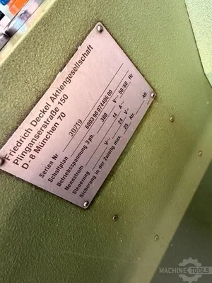 Used 1987 DECKEL FP4M Universal Mills NL | Mach 4 Metal #1252444