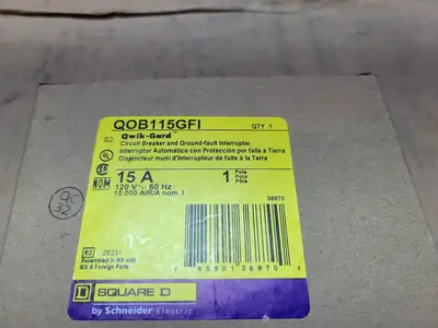 New | in-Stock SCHNEIDER QOB115GFI Switchgears British Columbia CA | Lenmark #1438435