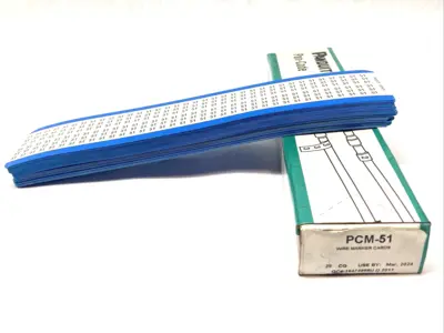 New | in-Stock Panduit Pan-Code Wire Marker Cards BOX OF 25 CARDS Blank Label Michigan US | Maverick Industrial Sales #1392521