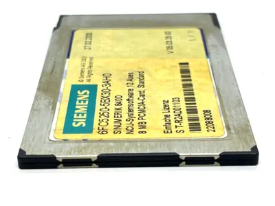 USED SIEMENS 12 AXES 8MB   PCMCIA-CARD V 05.03018