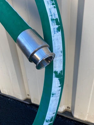Rubber-Fab Type RF-RT Sanitary Hose, 2” Diameter x 14’ Long Sanitary Hose
