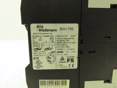 Bihl Wiedemann BW1765 Safety Monitor I/O 24VDC 230VAC