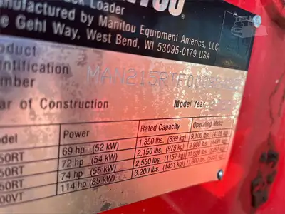 New | in-Stock 2023 MANITOU 2150RT Compact Track Loaders Texas US | National Equipment Dealers #1422789
