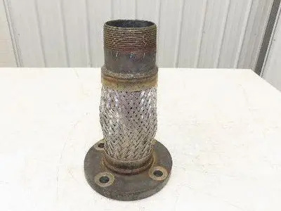 Weldbend 3" NPT x 3" Flanged Stainless Flex Hose Pipe Expansion Joint 4-Bolt 150
