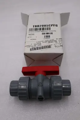 HAYWARD TBB2005CPFG 1/2" CPVC True Union Ball Valve Socket/Threaded STK H876A