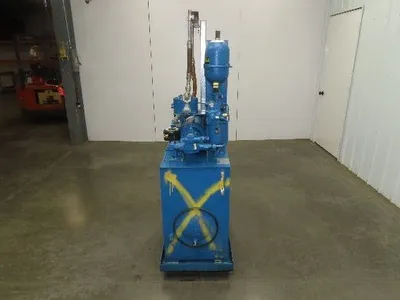 Vickers PVQ10 Hydraulic Power Unit 30 Gal 5 GPM 3000 PSI 2Hp 460V w/Oil Cooler