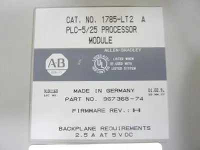 USED ALLEN BRADLEY 1785-LT2 SER A