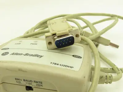 Allen Bradley 1784-U2DHP/A USB-to-Data Highway DH+ 8-Pin DSUB Cable FW.REV 1.007