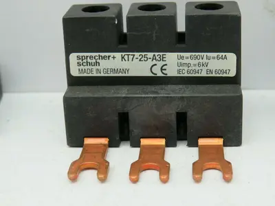 Sprecher Schuh KT7-25-A3E  Busbar Terminal Block for KT7-25S/25H  Lot of 3