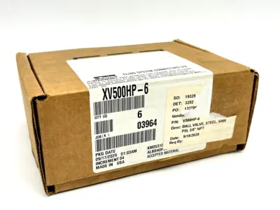 XV500HP-6 | Parker  Ball Valve 3/8" 7500PSI Steel - New Other