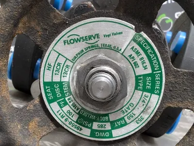 Flowserve 49550-9 Series 353 Gate Valve 3/4" 285 PSI Surplus