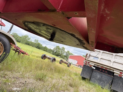 Used 2000 YALE 24 YARD V BOTTOM PULL TYPE TRI-AXLE GRAVEL TRAILER PUP Dump Trailers Michigan US | Miedema Asset Management Group #1424709