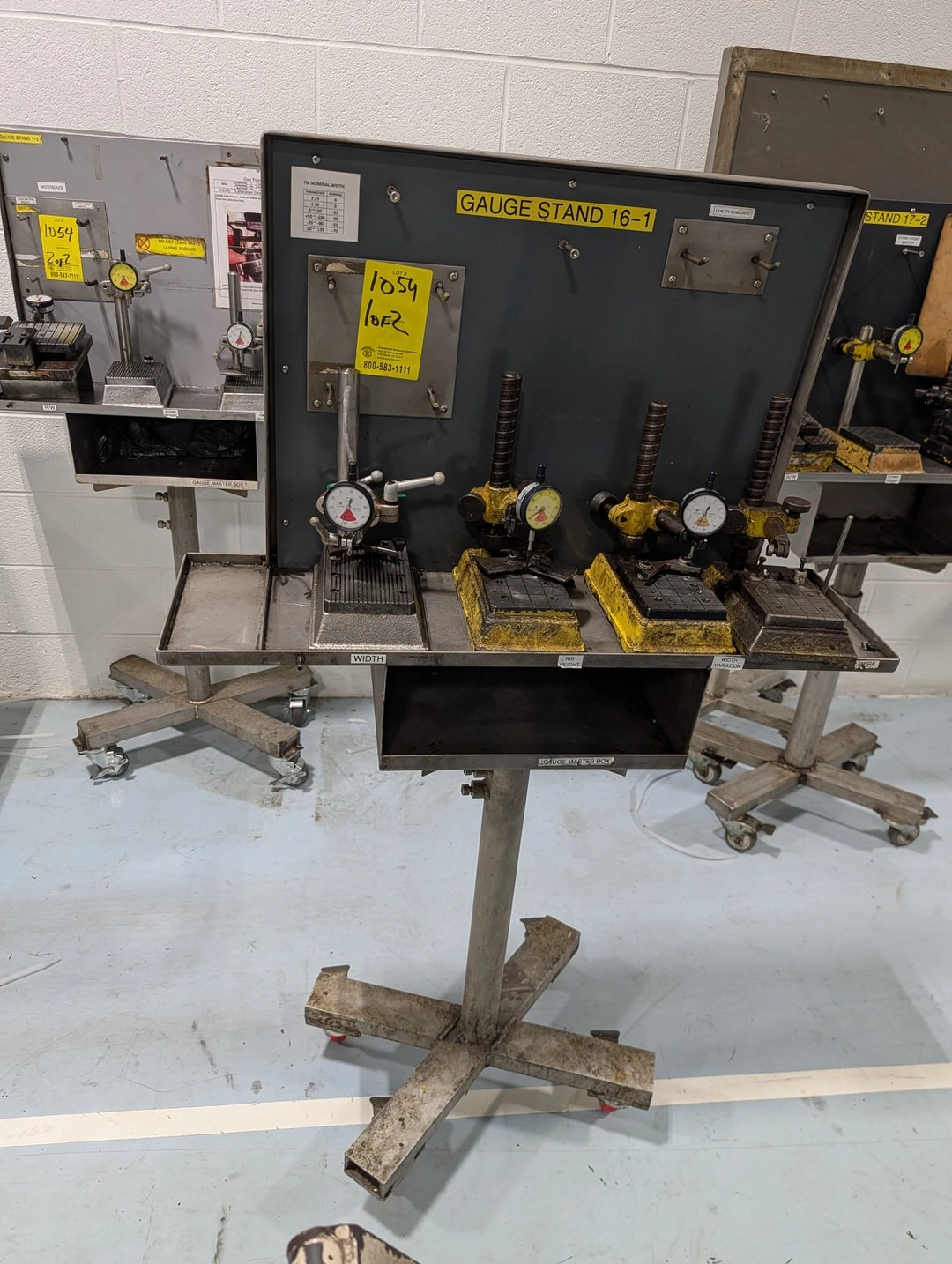 (2) Portable Gage Stands W/ Precision Tooling