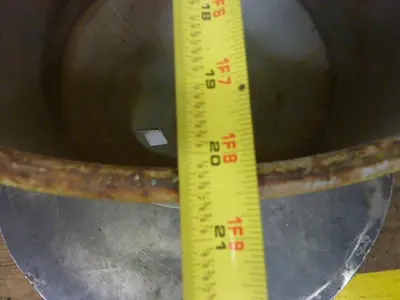 USED METAL FABRICATOR HOPPER321