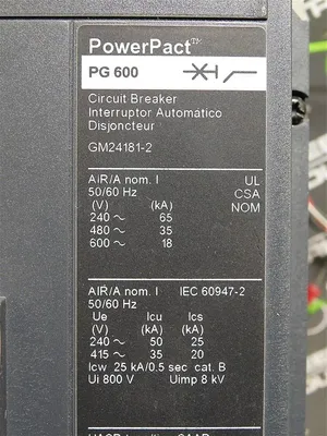 USED SQUARE D PG 600