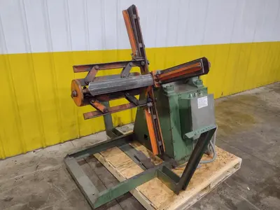 5,000 LB X 24" X 60" OD BRADBURY MOTORIZED COIL REEL UNCOILER: YOBRO #24950