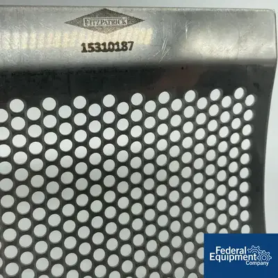 USED Fitzpatrick 0.187" (4-Mesh) D6 Fitzmill Screen