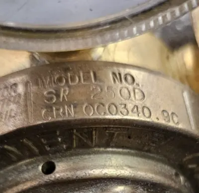 Victor SR 250D Series Single Stage Medium Duty Regulator Loc6D12