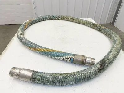 Willcox Flexible Chemical Transfer Hose 316 Stainless 2" NPT x 11' 6"L
