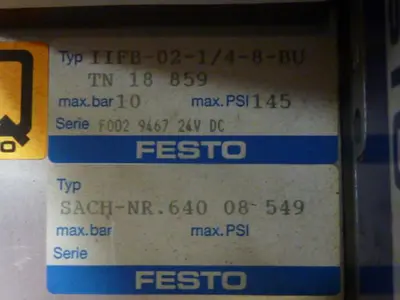 USED FESTO IFB1-02