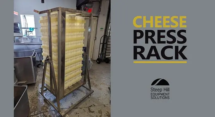 Inverting Cheese Press Rack