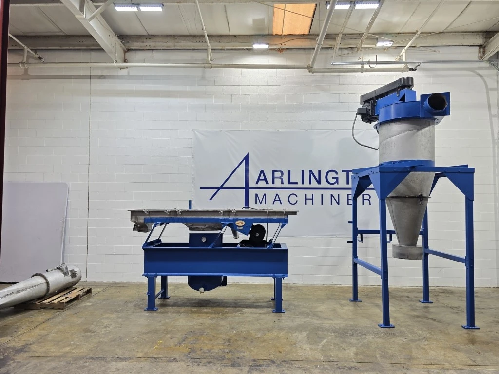 24" Wide X 108" L Witte Fluid Bed Dryer / Classifier With Cyclone