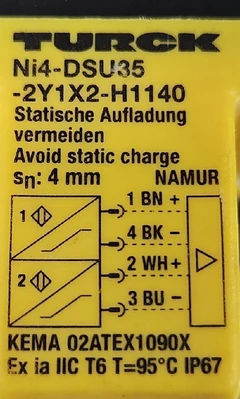 USED TURCK Ni4-DSU35-2Y1X2-H1140