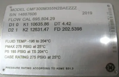 USED Micromotion CMF300 M355N2BAEZZZ