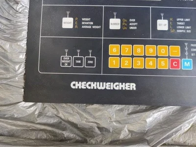 Yamato Check Weigher 1 Control Board Front Panel Replacement