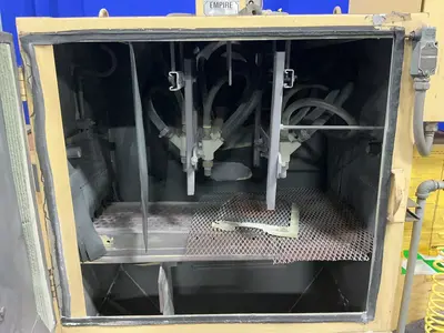 Used EMPIRE BLAST FINISHING EQUIPMENT IL885 M00576 Wire Mesh Belt Shot Blaster Ohio US | HGR 24 #1425343