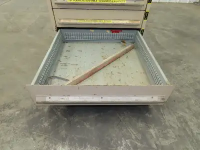 14 Drawer Industrial Tooling Storage Cabinet 30x29x61" Lyon Lista Vidmar Box