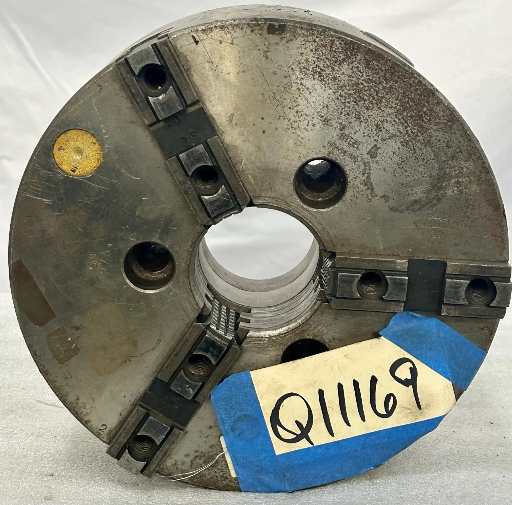 10" Bergmans 3-Jaw Lathe Chuck with A8 Spindle Mount