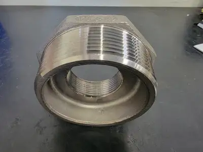 3" x 1-1/2" 316 Stainless Steel Hex Head Reducing Bushing (Box of 2)
