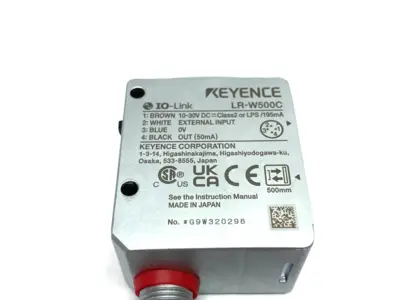 USED KEYENCE FULL-SPECTRUM SELF-CONTAINED SENSOR, M12 4-PIN