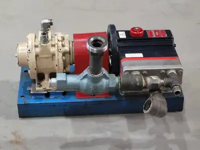 Industrial Pump D03XASGSSSMA w/ Pump Unit 8F & Relief Valve
