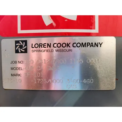 USED LOREN COOK CO. 402 CA SWSI