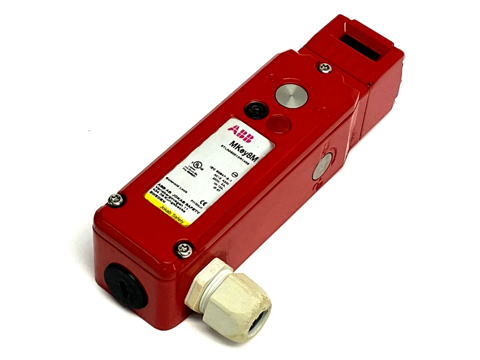 Used ABB MKey8M Jokab Solenoid Lock Safety Switch Switch Parts Michigan US | Maverick Industrial Sales #1400788