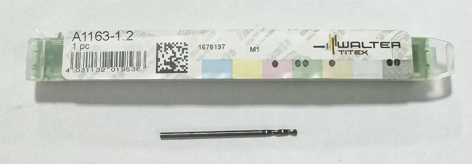 Walter-Titex 1.2mm Solid Carbide Drill 3xD 118 Degree 2 Flute