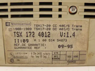 Used TELEMECANIQUE _UNKNOWN_ PLC Processors Indiana US | Arrow Industrial #1567361