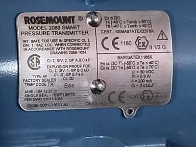 NEW ROSEMOUNT 1199WDAD5AFFW4CA00