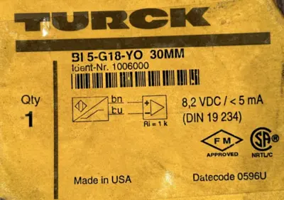 NEW Turck BI 5-G18-YO