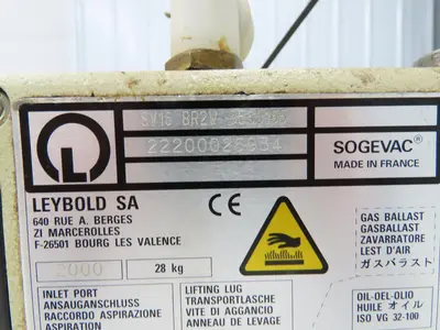 Used LEYBOLD _UNKNOWN_ Vacuum Pumps Indiana US | Arrow Industrial #620133