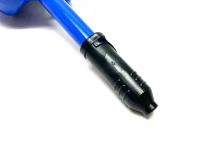 USED OILSAFE STRETCH SPOUT LID, BLUE