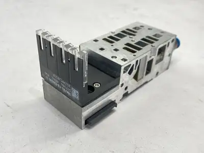 USED FESTO ELECTRONIC MODULE 537984 W/ VMPA2-FB-AP-2-1 SUB BASE 538000