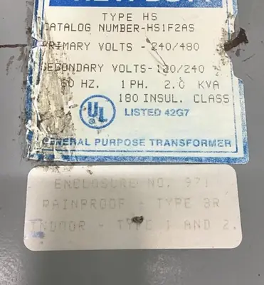 Used SOLA HS1F2AS Transformers Michigan US | Ideal Machinery #572424