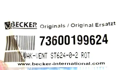 NEW BECKER ST624-0-2 VACUUM REGULATING VALVE 73600199624 ST62402