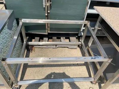 Used Falcon Restaurant Supply Used 41" Stainless Steel equipment Stand Frame - SS249 Food, Restaurant, & Bakery Parts & Accessories Illinois US | Falcon Restaurant Supply #1375991