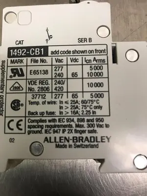 New | in-Stock ALLEN-BRADLEY 1492-CB1G070 Miscellaneous Equipment (Electrical & Power) | Surplus Asset Holdings #1190644