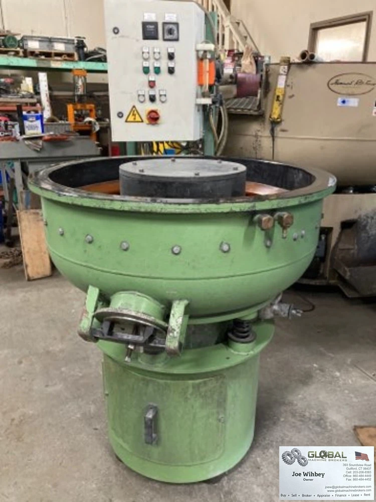 Rosler Model R-125 3 Cubic Foot Vibratory Tumbling Barrel wtih Good Controls
